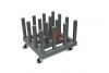 Rolling Floor Rack for Vinyl Roll Storage - Heavy Duty