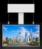 Ultra Thin Double-sided Hanging LCD Digital Signage Kiosk for Advertising