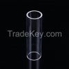 High temperature clear fused quartz glass tube with all dimension