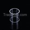 High temperature clear fused quartz glass tube with all dimension