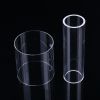 clear cut short length fused silica quartz glass tube quartz tube for uv lamp