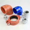 FM/UL Standard ductile cast iron grooved pipe fittings red blue colour