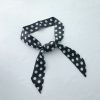 Female spring and autumn joker ribbon decoration thin scarf square South Korea with suit scarf