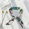 Female spring and autumn joker ribbon decoration thin scarf square South Korea with suit scarf