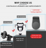 The Top Selling BigHe Car Phone Holder Car Air Outlet Mount Clip Car Accessories Interior Stand GPS Gravity Bracket Car Accessories Support for iPhone Samsung Huawei