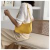 Female Leather Solid Color Chain Handbag Retro Casual Women Totes Shoulder Bags Fashion Exquisite Shopping Bag