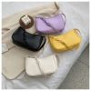 Female Leather Solid Color Chain Handbag Retro Casual Women Totes Shoulder Bags Fashion Exquisite Shopping Bag