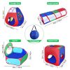 Kids Puzzle Tents with Ball Pool and Tunnel 