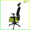 PU Leather Headrest Adjustable Armrest AS-C2076 Mesh Chair