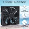 USB fan, 120mm Quiet PC case fan with stand 3 adjustable fan 5V radiator wind speed Quiet case fan 12cm Compatible without slipping