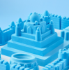 Blue color Magic Sand modelling sand