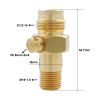 Paintball 5/8-18UNF Thread Replacement Valve CO2 Tank Brass Pin Valve