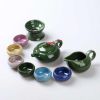 5ãWholesale Colorful Iced Crack Porcelain Tea Set 7/Pic Suit for Kung Fu Tea