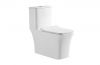 Sanitary wares white one piece washdown wc ceramic toilet with rimless