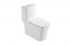 Sanitary wares white one piece washdown wc ceramic toilet with rimless