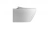 Modern style round rimless wall hang toilet ceramic WC commode for hotel home bathroom