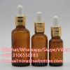 Luxury custom glass essential oil drop bottle transparent brown glass cosmetics skin care essential oil drop bottle