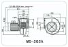 Three Phase Aluminium Low Pressure Exhaust Blower Low Noise Dissipate Heat Fan