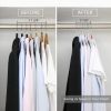 Durable good quality cheap factory made sturdy velvet hanger shirt hanger flocked clothes hanger