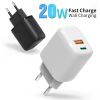 20W USB Type C portable charger wholesale Mini Quick Charge 3.0 QC PD USBC USB-C Fast Charging Travel Wall Charger