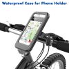 Bicycle motorcycle IPX4 level waterproof mobile phone holder rainproof mobile phone case folding magnetic navigation bracket