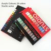 Professional Acrylic Paints 24 x 12ml in 61 colors art sets Wholesale For Canvas with AP EN71 CE certification