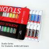 Professional Acrylic Paints 24 x 12ml in 61 colors art sets Wholesale For Canvas with AP EN71 CE certification