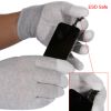 ESD 13 Guage Finger PU Coated Top Fit Gloves for Cleaning Room