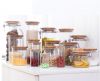 Custom Size Storage Containers Kitchen Glass Storage Jars With Bamboo Lids