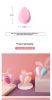 Personalized Love Heart Shape Beauty Egg Puff Wet And Dry Face Wash Makeup Hydrophilic Non-latex Sponge Puff Holiday Gift