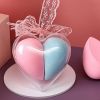 Personalized Love Heart Shape Beauty Egg Puff Wet And Dry Face Wash Makeup Hydrophilic Non-latex Sponge Puff Holiday Gift