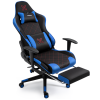 Wholesale Modern Luxury Ergonomic Computer Chaise Cadeira Gamer Armchair White and Black Gaming Chair Throne with Footrest