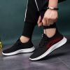  Men White Flat Sneakers Black Casual Shoes 