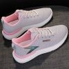 Running shoes lady lace up flat woman casual shoes