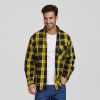 Wholesale Mens Flame Resistant Plaid shirt Breathable 100% Cotton Work Shirts