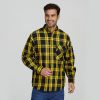 Wholesale Mens Flame Resistant Plaid shirt Breathable 100% Cotton Work Shirts