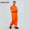 XINKE Custom workwear orange flame retardant safety hi vis coverall working for construction workers