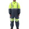 Customized men ultima coverall workwear 100% polyester industrial reflective coverall