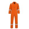 mens navy workwear 2 chest pocket fire retardent mechanics material frc oil field coverall with reflective