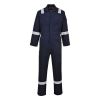 mens navy workwear 2 chest pocket fire retardent mechanics material frc oil field coverall with reflective