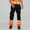 Xinke Protective Orange work Fireproof Mens Six Pocket Short Half Denim 3/4 Work Cargo Pants