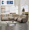 CHEERS New design Electric set 7 seater luxury home modern fabric living room sofa set furniture