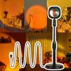 OEM/ODM Square Shape Sunset Lamp Led Night Light Photography Projector Shooting Atmosphere Projection For Party Room Decoration