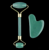 Green color Jade Roller set