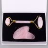 Rose Quartz Jade Roller set