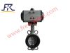 Pneumatic Wafer Type Rubber Lined Butterfly Valve 