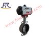 Pneumatic Wafer Type Rubber Lined Butterfly Valve 