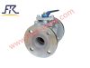 PFA Lined 2PC ball valve stainless steel CF8 body with manual operation