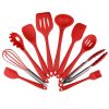 Wholesale 10 Piece Kitchenware Baking Cooking Tools Silicone Cookware Utensils Set