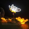 Led butterfly Sculpture Rope Light 3d Street Led Motif Light Train Rope wedding Decoration Outdoor Transparent Luminous